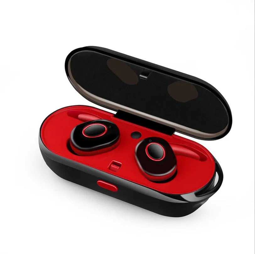 CSR Bluetooth wireless sports earbuds with noise reduction in black green red white colours