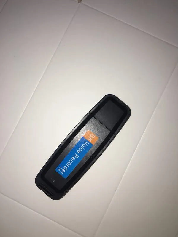 SK-001 creative card design USB flash drive in black or white with voice function