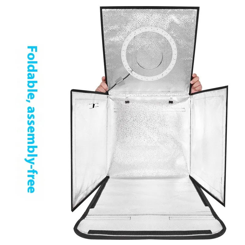 50cm studio light box with metal frame and USB plug for product photography