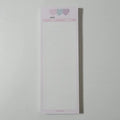 B5 half-size notepad with vertical orientation and coloured cover for English word notes