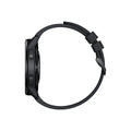 Dual-band GPS smart watch with 1.43-inch touchscreen on silicone strap in black, white, or blue