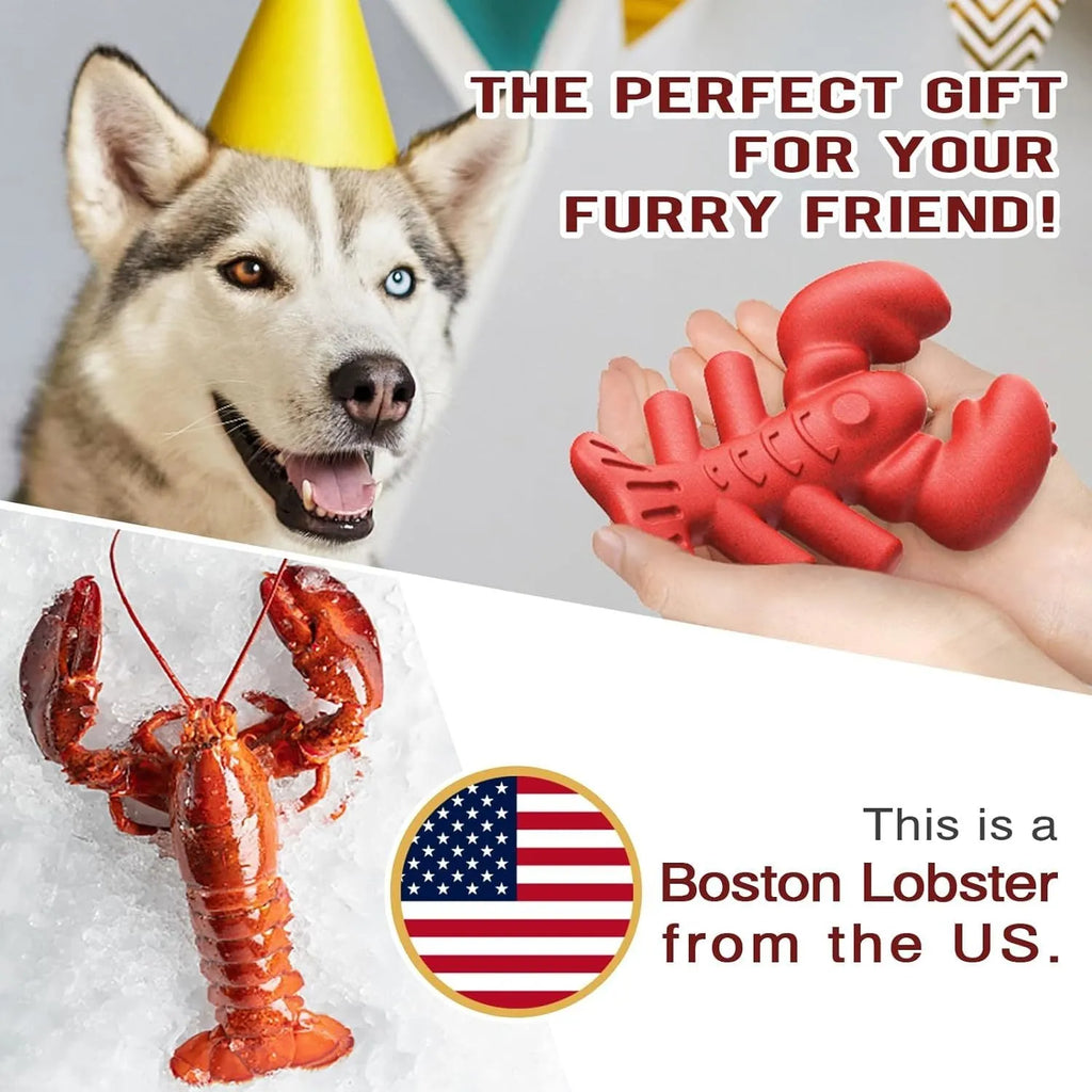 Red hard material dog chew toy for large aggressive chewers measuring 170mm