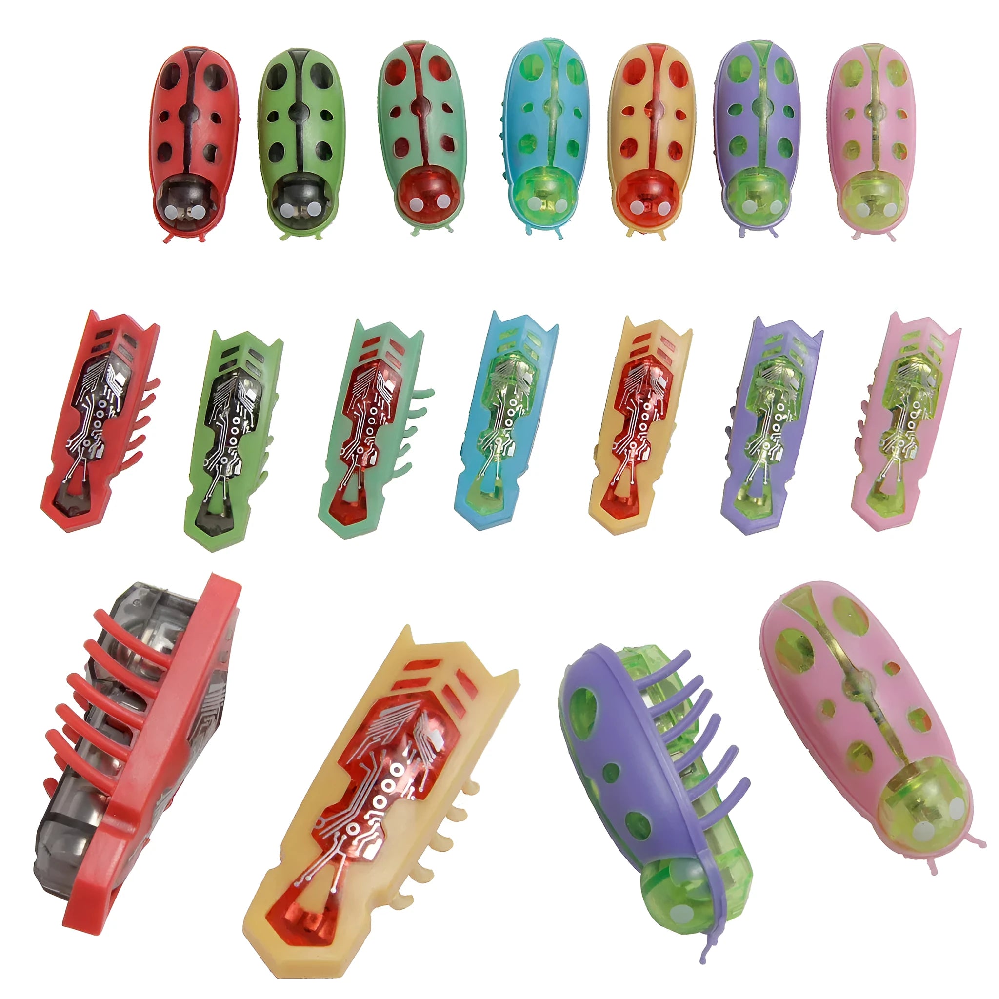 Mini electric bug pet toy showing ladybug design with motorised walking movement on flat surface
