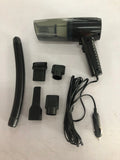 Handheld car vacuum cleaner with accessories in black or white colour