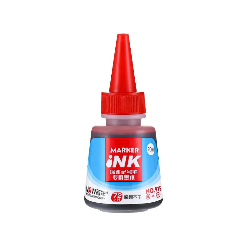 Black, red, blue, and green quick-dry waterproof oil markers for woodworking, 15.2 cm long.
