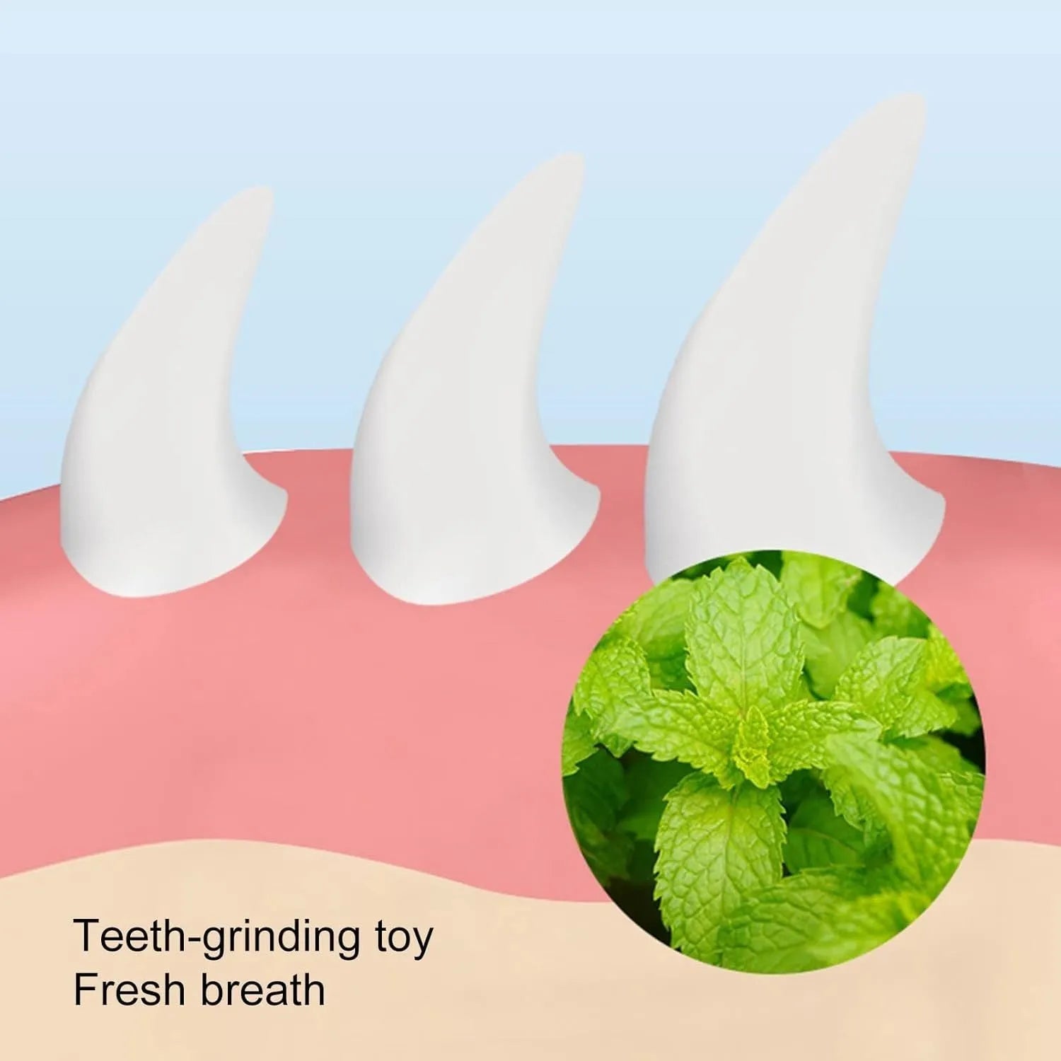 Blue carrot-shaped catnip ball with self-adhesive sticker for wall mounting and feline teeth cleaning