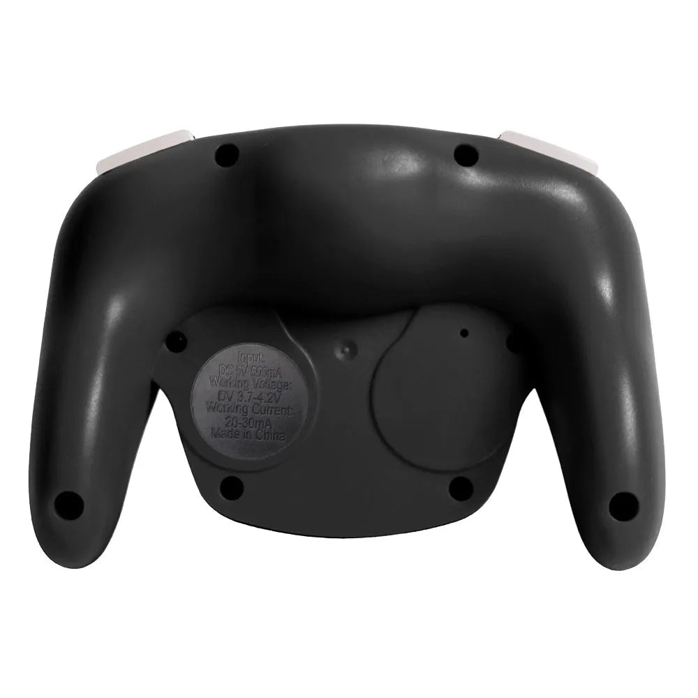 Black wireless gamepad controller with NFC for Nintendo Switch and Windows PC gaming