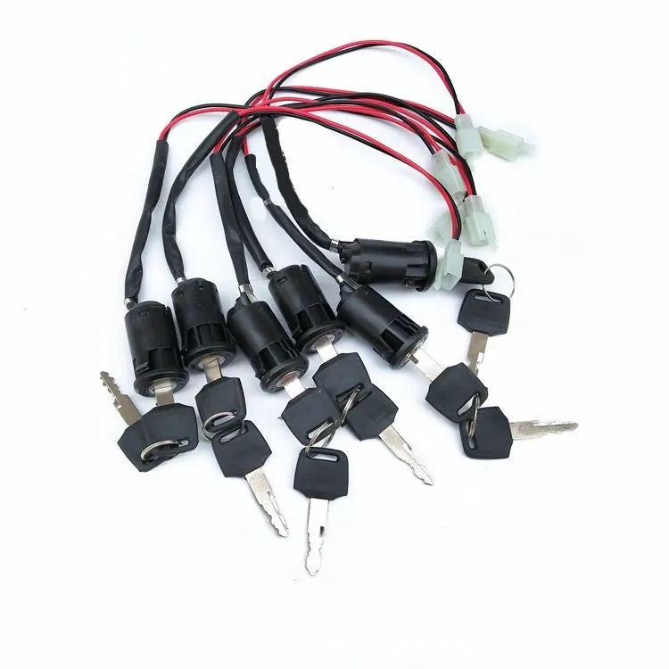 Waterproof electric door lock actuator for car central locking system with ignition key control