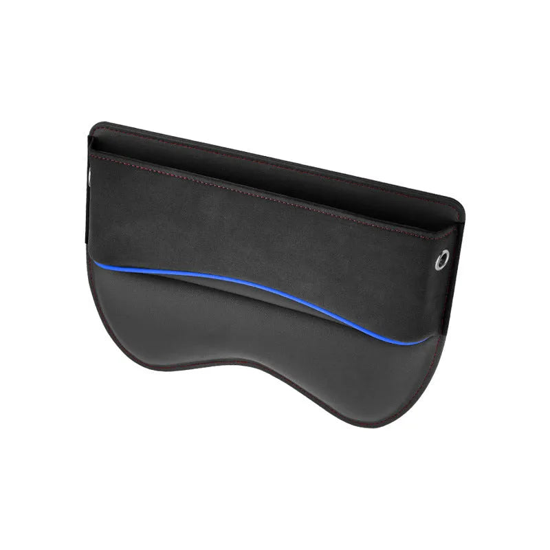 Leather car seat storage box in suede finish with waterproof and pressure-resistant features