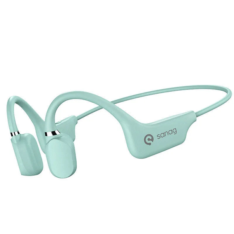 Bone conduction Bluetooth sports headphones in six colours with wireless neckband design