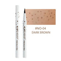 Dark brown waterproof freckle pen for creating natural-looking sunkissed makeup on face and body