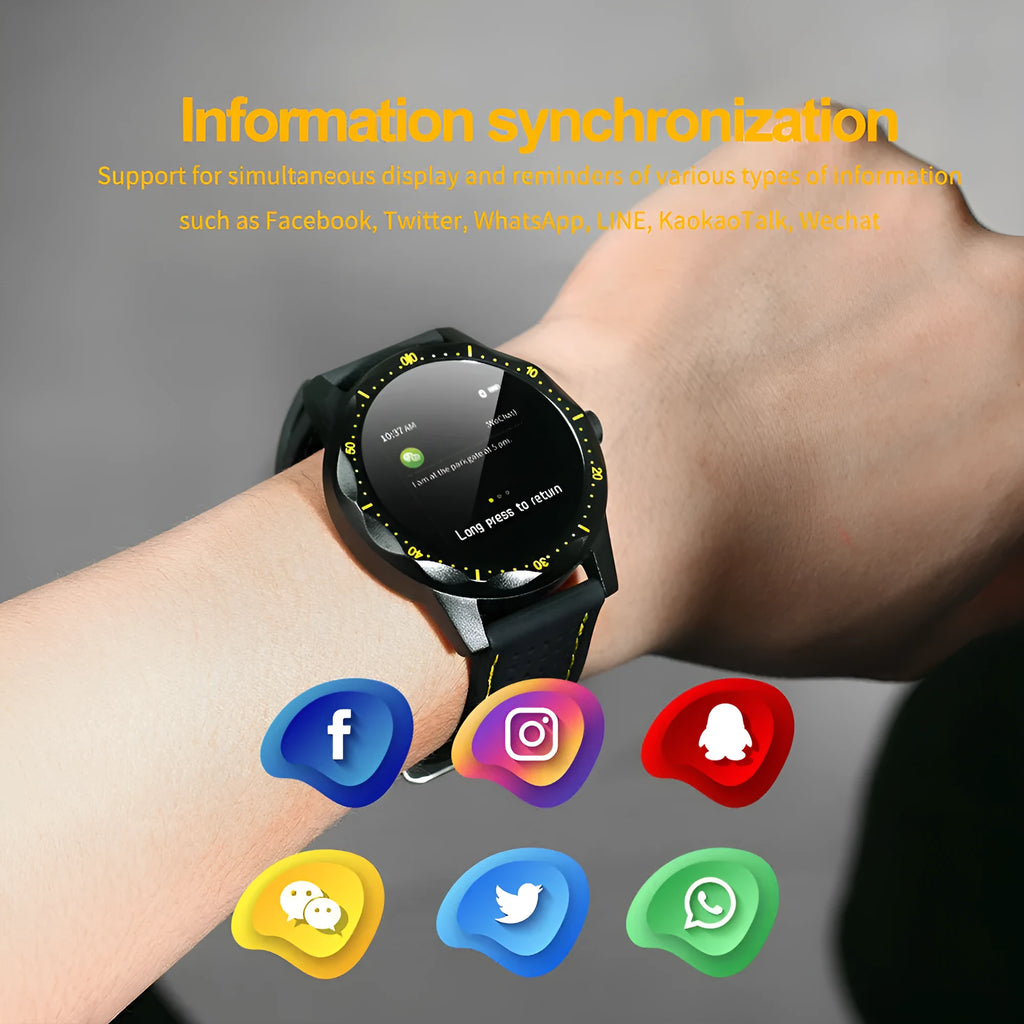 COLMI SKY1 smart watch on wrist showing heart rate and step data on 1.3 inch colour touch display
