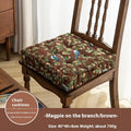 American style dining chair cushion showing 40×40×8cm dimensions with thick PP cotton filling