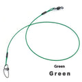 Anti-bite steel wire double buckle pin fishing gear accessories in green black red colours