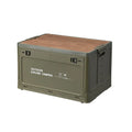Large white plastic storage box with 45L capacity for household and camping organisation