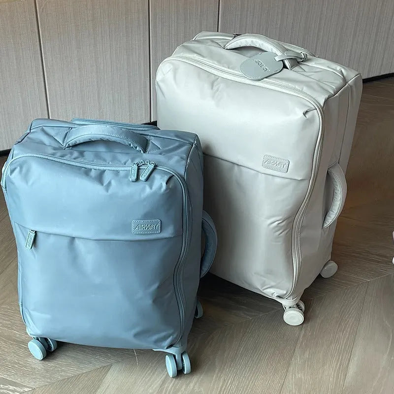 20 inch bluestone green waterproof Oxford cloth suitcase with universal wheels