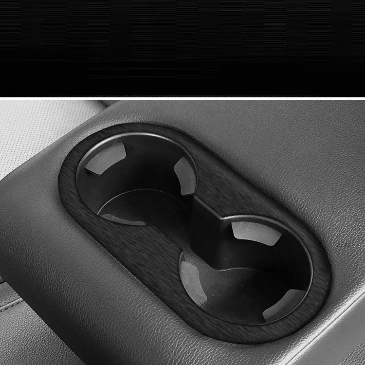 Car interior decorative film sticker kit showing centre console, instrument panel, and trim pieces