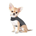 Heather grey dog anxiety jacket or pressure vest for small to extra large breed sizes.