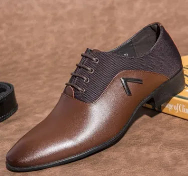 Men's Oxford shoes in artificial PU leather with rubber sole, shown in available colours