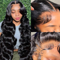 Black medium large wave full-head wig with 22-inch curly hair and natural styling