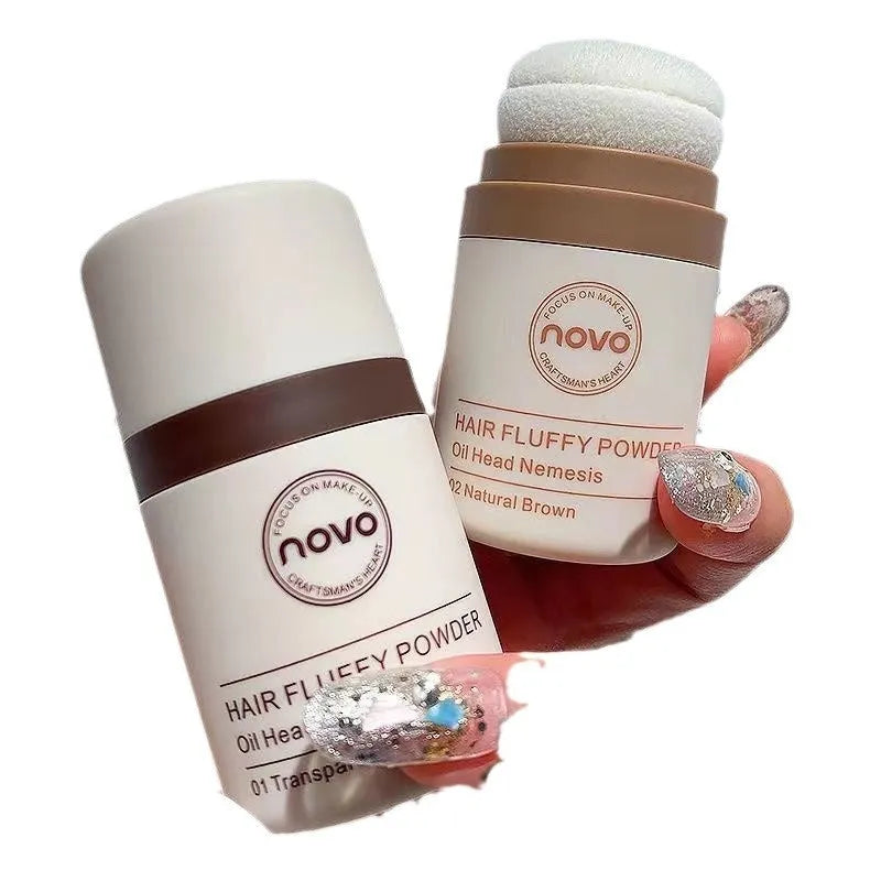 Oil control mattifying powder compact for face and hairline application in natural colour