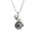 925 sterling silver cat pendant necklace with electroplated finish available in single pendant or full chain set options