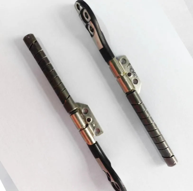A1286 MacBook Pro 15-inch screen shaft pair in foam packaging