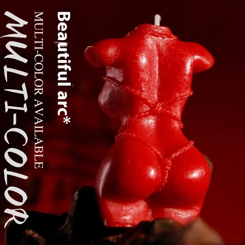 Low temperature soy wax candle in smoked fragrance style showing rose red colour option