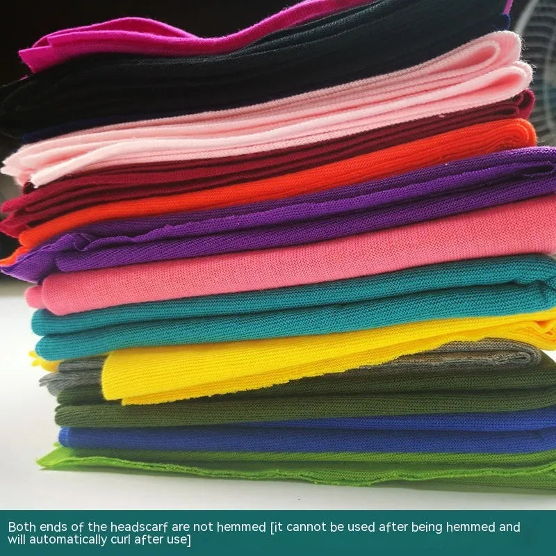 Seamless stretch polyester magic headscarf for outdoor sports in assorted colours.