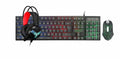 Thunder Wolf T800 gaming keyboard and mouse set with headset and mouse pad