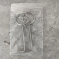 Two alloy wrench tools from a portable 2-piece set for family and universal DIY use