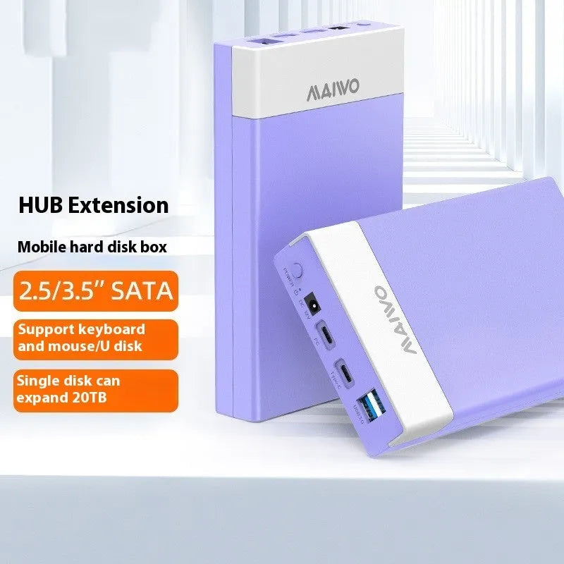 3.5 inch SATA hard disk enclosure with USB 3.0 port and external power supply