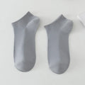 Solid colour polyester boat socks for men in low-cut athletic style