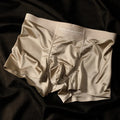 Men's colourblock ice silk underwear showing seamless design in multiple colour options