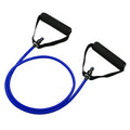 Adjustable chest expander tension rope in five resistance colours: yellow 10LB, green 15LB, red 20LB, blue 25LB, black 30LB