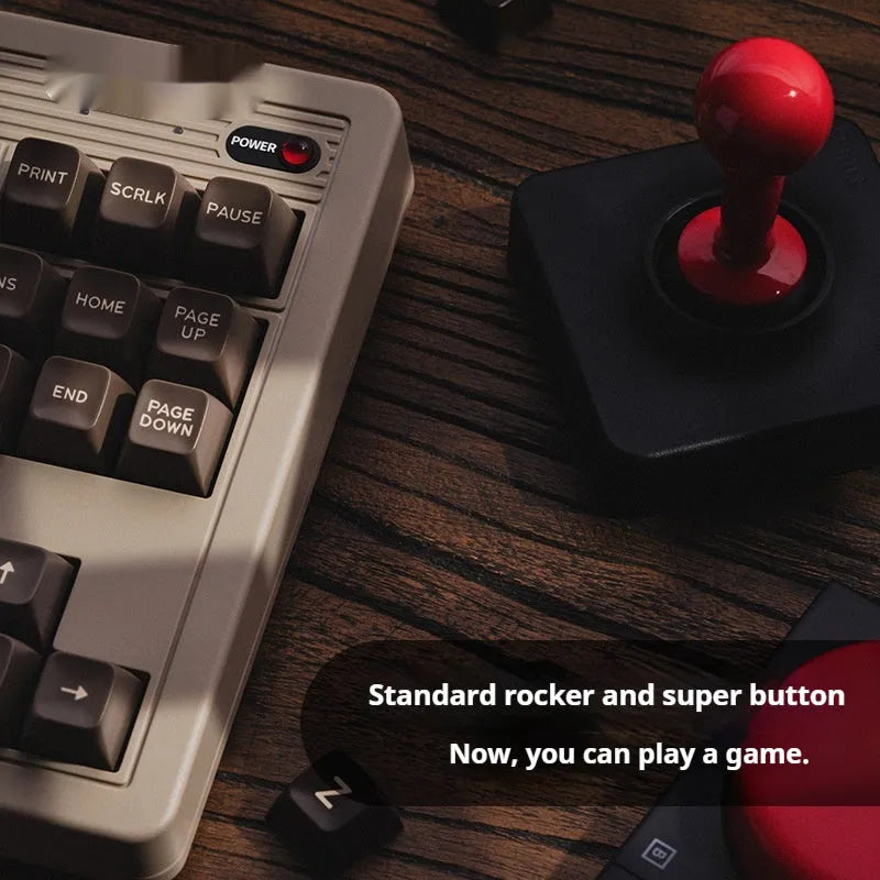 Retro87 C64 wireless mechanical gaming keyboard with Bluetooth connectivity and 87 keys