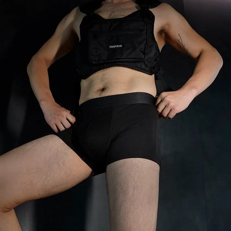 Men's solid colour cotton boxer shorts in black, white, silver grey or light green.