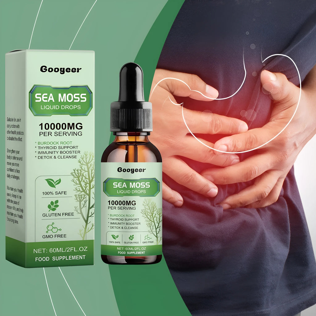 Googeer Sea Moss Liquid Drops body treatment bottle, 60ml, 3.3x3.3x12 cm