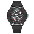 Men's 51mm multifunction luminous waterproof calendar watch with quartz movement