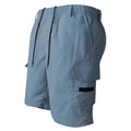 Men's loose straight casual shorts in polyester fibre fabric available in multiple colours