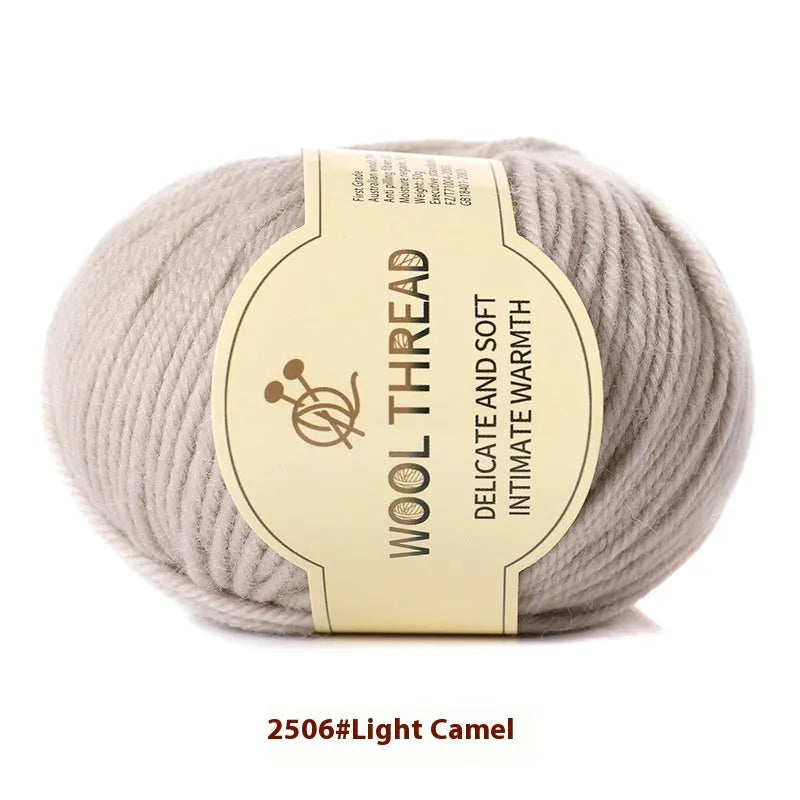 Roll of wool knitting yarn in a choice of colours for hand knitting with needle number 10.