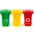Children's mini trash can 4-color learning garbage classification toy set with ABS plastic bins
