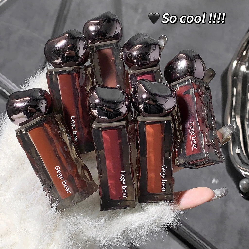 Glacier Lava Lip Lacquer mirror makeup gloss in water light formula with seven colour options