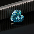 Lemon yellow heart-cut moissanite gemstone for jewellery making in multiple sizes