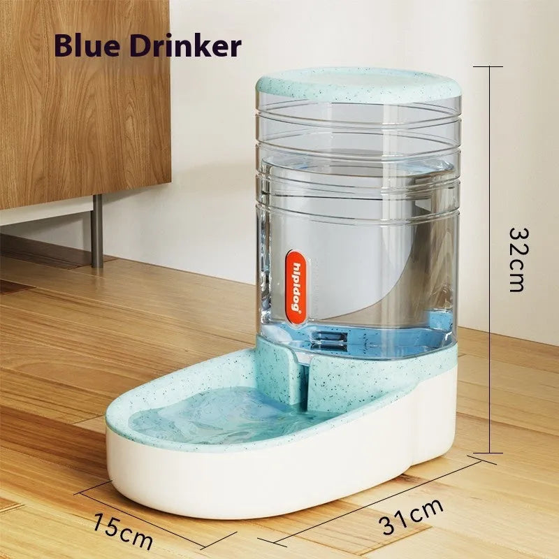 Second generation 3.8 litre automatic pet drinker for dogs and cats in blue, green, grey or pink