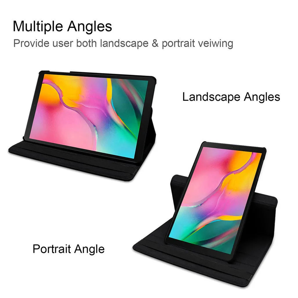 iPad rotating protective sleeve in imitation leather with clamshell design in multiple colours