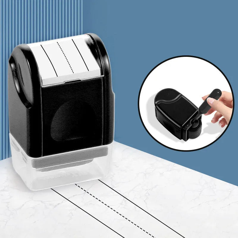 Plastic roller seal stamp for English line teaching in seven colour options