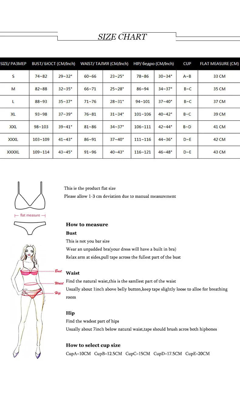 Split three-piece backless push-up bikini set with skirt in creamy white, reddish brown, or white colours