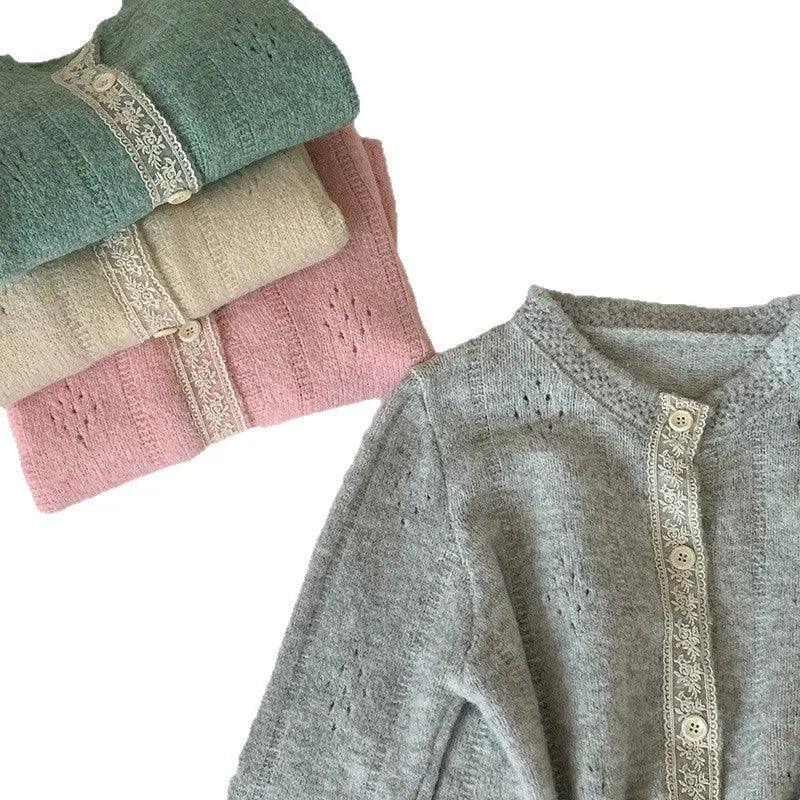Retro loose-fit cardigan coat in viscose fibre, shown in apricot colour.
