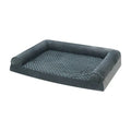 Light grey cloth dog kennel for large dogs, showing soft fabric and spacious interior.
